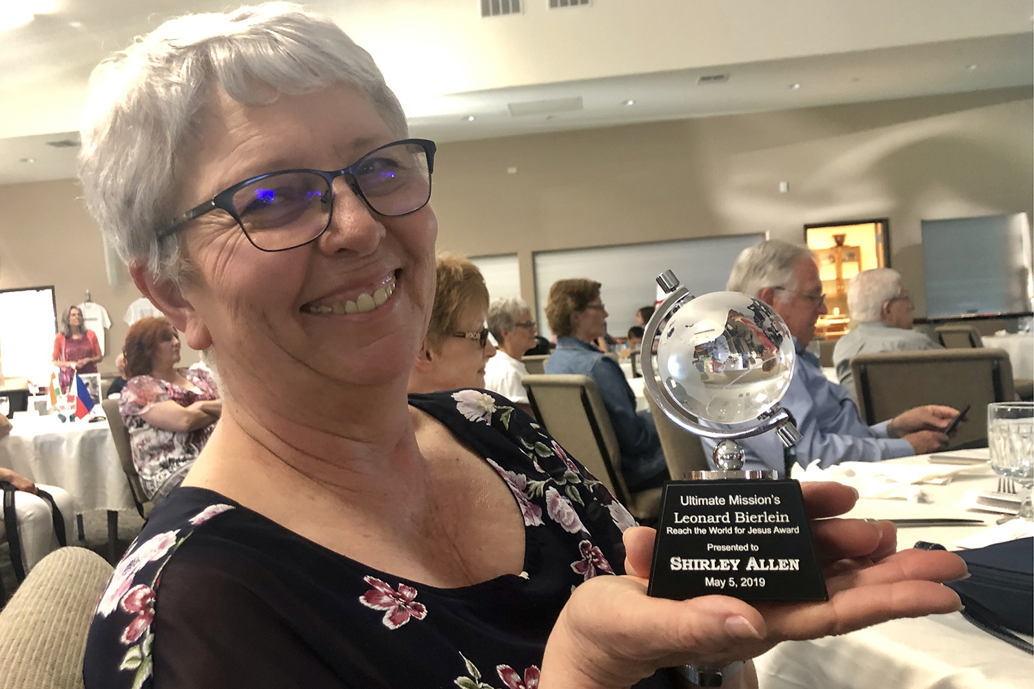 Shirley Allen Awarded the Leonard Bierlein Reach the Word for Jesus Award